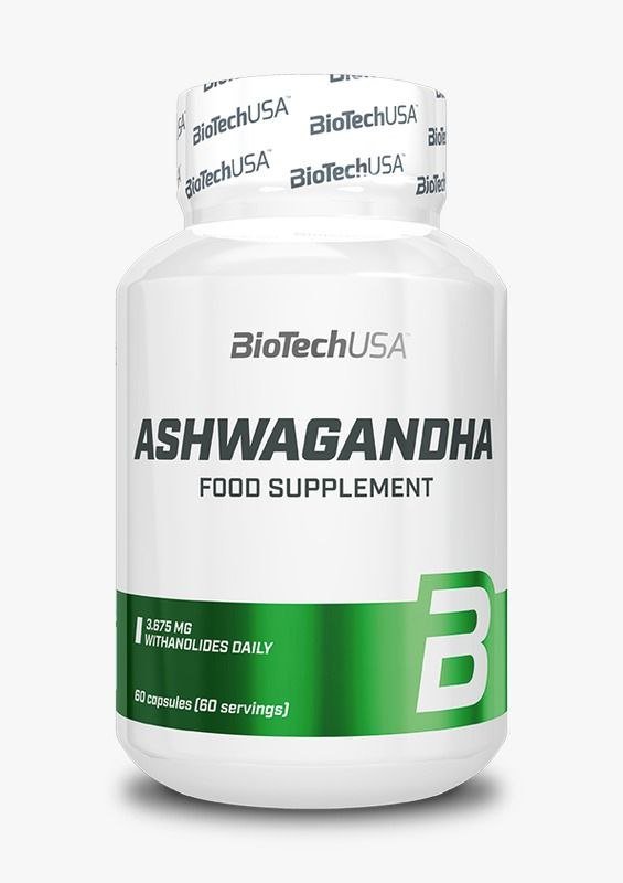 BioTechUSA Ashwagandha – 3,675 mg Withanolides – Natural Stress & Vitality Support