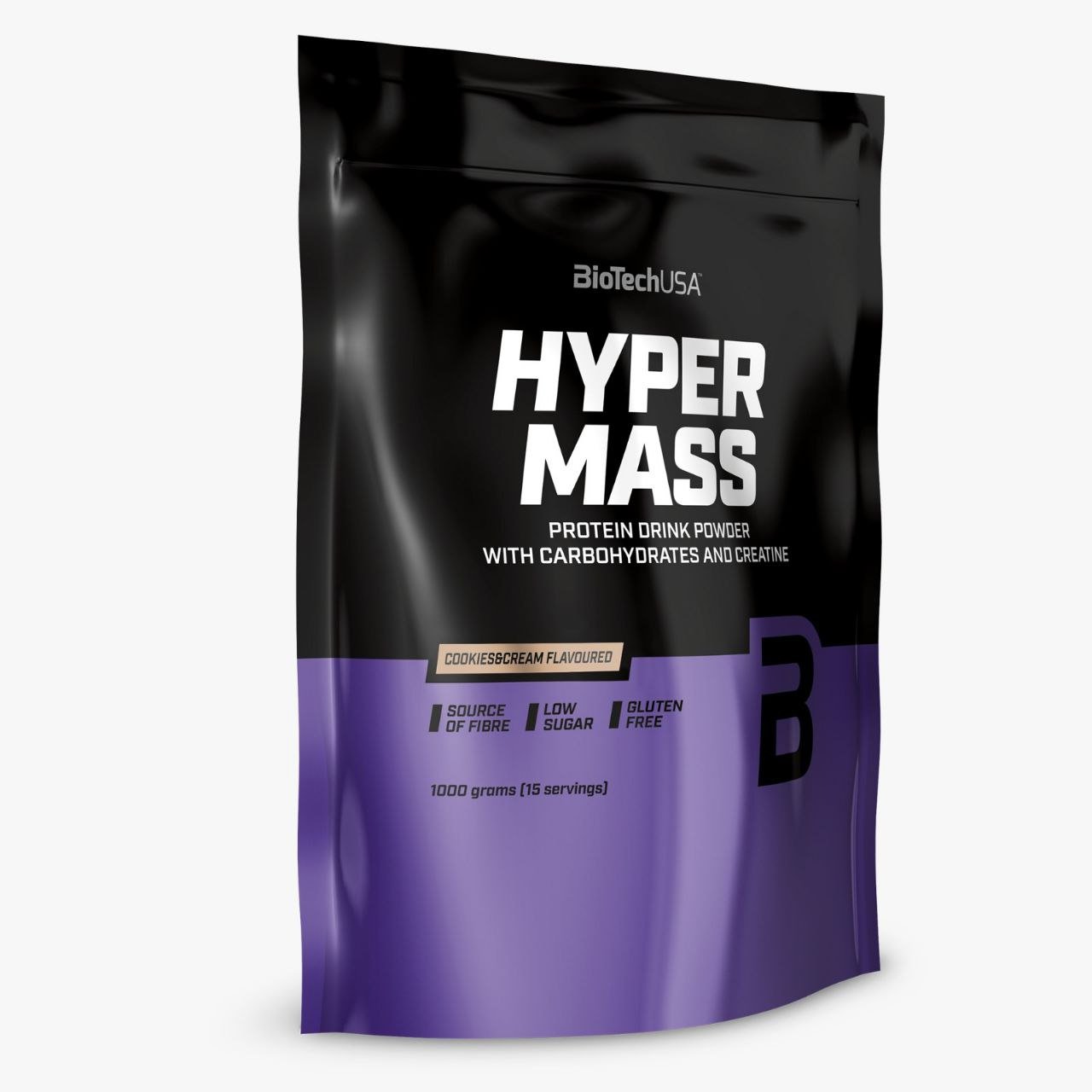 BiotechUSA Hyper Mass – Mass Gainer with Protein, Carbs & Creatine | Cookies & Cream | 1000g